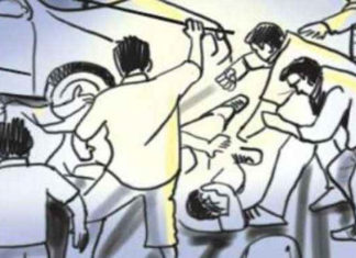 बिजली कटी खम्भे से और दो पक्षों में हो गई मारपीट