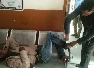 दो मोटरसाइकिल मे हुई भीषण भिड़ंत, पांच घायल