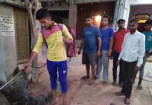 वार्ड सदस्य काजल त्रिवेदी की अगुवाई में वार्डों को कराया गया सेनीटाइज