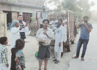 प्रतापगढ में कोरोनावायरस वैश्विक महामारी में आगे आया प्रमुख मांधाता अजय सिंह का परिवार