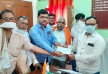 प्रधान संघ खीरों ने cm कोरोना केअर फण्ड में दिए दो लाख तीन हजार