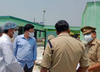 सामुदायिक केंद्र में जब औचक निरीक्षण करने पहुँच गए डीएम व एसपी