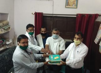 सूचना विभाग के अधिकारी व स्टॉप का गायत्री गंगा परिवार ने किया स्वागत