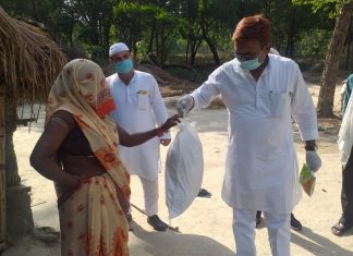 सोनिया गांधी द्वारा भेजी गई राहत सामग्री का वितरण जरुरतमंदों को अनवरत जारी