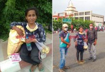 2 महीनों से वाराणसी कैंट स्टेशन पर भटक रही दिल्ली की युवती को रेड ब्रिगेड ट्रस्ट ने शिवगंगा से दिल्ली पहुचायां