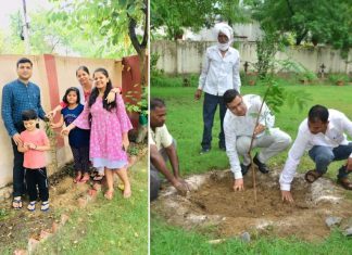 जिलाधिकारी ने विश्व पर्यावरण दिवस के अवसर पर कैम्प कार्यालय परिसर में किया वृक्षारोपण