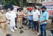 अखिल भारतीय उद्योग व्यापार मंडल द्वारा पुलिस कर्मियों को उच्च क्वालिटी के मास्क N95 वितरित किए गए
