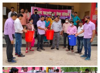 कायाकल्प योजना के अंतर्गत संकल्प फाउंडेशन ने सामुदायिक स्वास्थ्य केंद्र में करवाया वृक्षारोपण