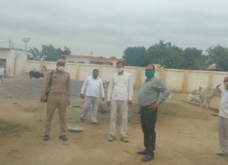 कान्हा गौशाला का ए डी एम ने किया निरीक्षण
