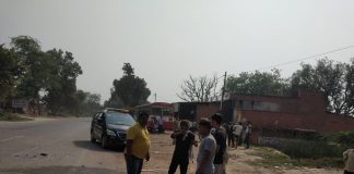 तेज रफ्तार कार ने बाइक को मारी टक्कर दो की हालत गंभीर