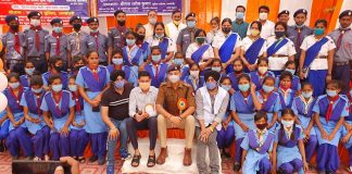 यातायात माह का शुभारंभ पुलिस अधीक्षक ने हरी झंडी दिखा किया शुभारंभ
