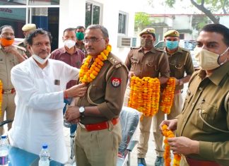 कोतवाली प्रभारी का हुआ विदाई समारोह