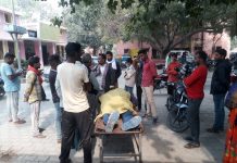 पुल की रेलिंग से तेज रफ्तार बाइक टकराई एक की मौत ,एक घायल