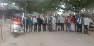 किसान यूनियन ने ऐहार टोल प्लाजा जाम कर धरना प्रदर्शन करने का प्रयास किया