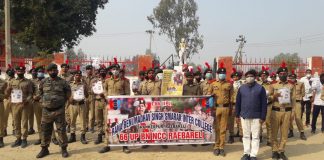 एनसीसी ऑफिसर लेफ्टिनेंट सत्येंद्र कुमार के कुशल नेतृत्व में कैडेटों ने निकाली फाइलेरिया जागरूकता रैली