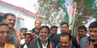 काँग्रेसियों ने मनाया स्थापना दिवस, किसान संदेश पदयात्रा निकाली