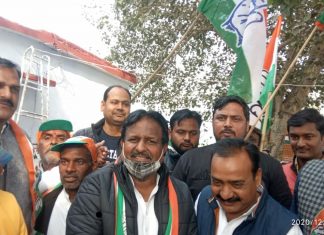 काँग्रेसियों ने मनाया स्थापना दिवस, किसान संदेश पदयात्रा निकाली